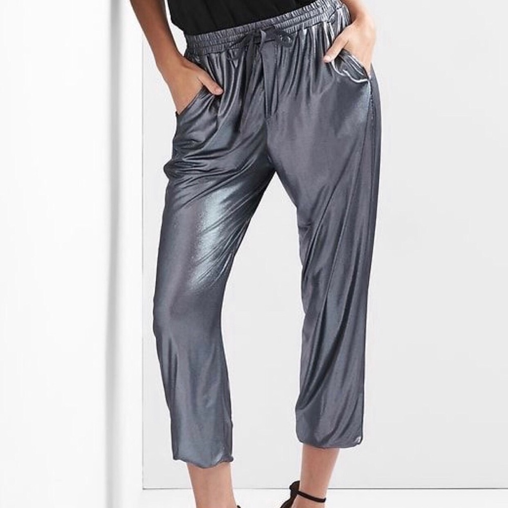 Metallic Joger Pants